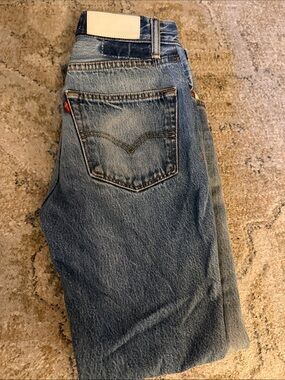 Re/Done Women's Straight Leg Jeans - Light Blue Wash